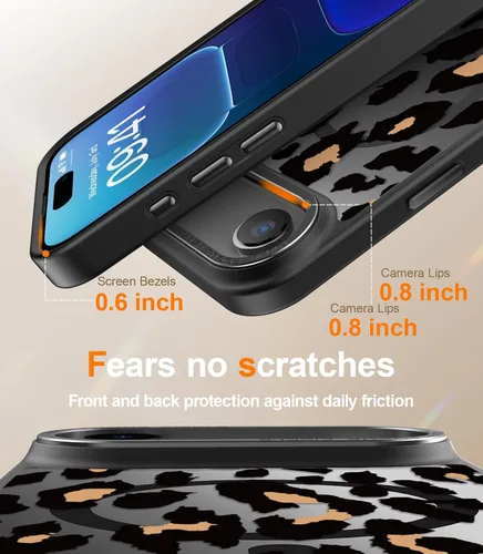 Miniatura 389 de Goodon para iPhone 15 Pro Max con protector de pantalla de privacidad, compatible con Magsafe, funda translúcida mate a prueba de golpes - Linda