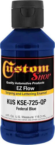 Miniatura 7 de Custom Shop KSE757-QP Triple Black - Pintura esmaltada EZ Flow a rayas y letras – 4 onzas Triple negro