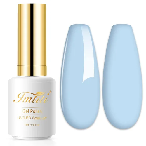 Miniatura 46 de Esmalte de uñas de gel con purpurina, 0.5 fl oz, color rosa brillante, de remojo, con LED, UV, kit de esmalte de uñas de gel para manicura en salón