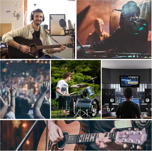Miniatura 4 de Mezclador estéreo de línea de 4 canales de ruido ultra bajo 4 entradas 1 salida DC 5V mini mezclador de audio portátil micrófono guitarra bajo