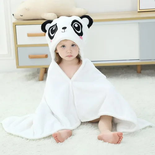Miniatura 2 de Manta Vestible con Capucha para Niños Pequeños Toallas con Capucha Suave y Acogedora Manta Vestible con Capucha para Niños y Niñas