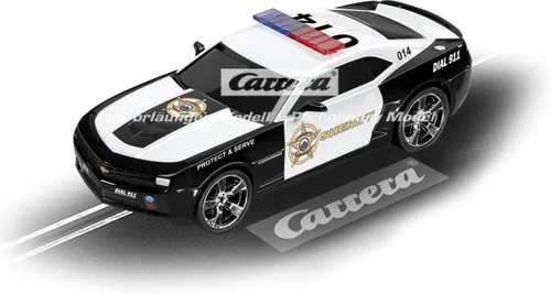 Carrera 64031 Chevrolet Camaro ZL1 Sheriff Escala 1:43 Vehículo de Carreras Analógico de Ranura GO Conjuntos de Pistas de Carreras de Autos de
