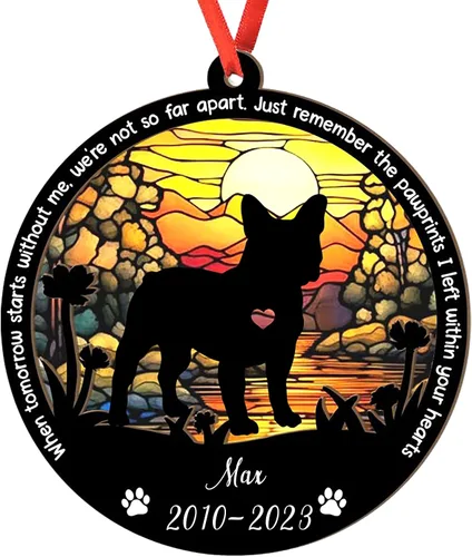 Miniatura 74 de Adorno personalizado para atrapasoles de sabueso afgano, adorno de Navidad de sabueso afgano – Regalo para perro amante, sabueso afgano