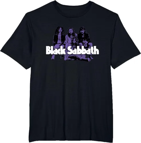 Miniatura 3 de Camiseta oficial de Black Sabbath Purple Photo, Negro