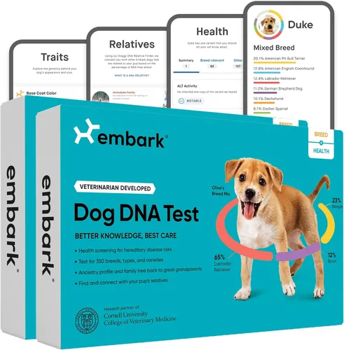 Miniatura 9 de Kit de raza y salud Embark - Kit de prueba de ADN para perros - Descubre raza, ascendencia, localizador de parientes, salud genética, rasgos