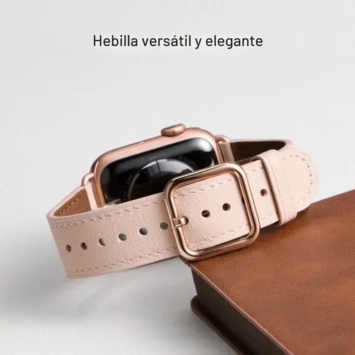 Miniatura 7 de MNBVCXZ Correas de cuero compatibles con Apple Watch para mujeres, correa de repuesto genuina para iWatch Series 11 10 9 8 7 6 5 4 3 2 1 SE 3 SE 2