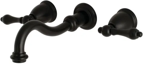 Miniatura 5 de Kingston Brass KS3123AL - Grifo de baño de montaje en pared central de 8 pulgadas, latón antiguo