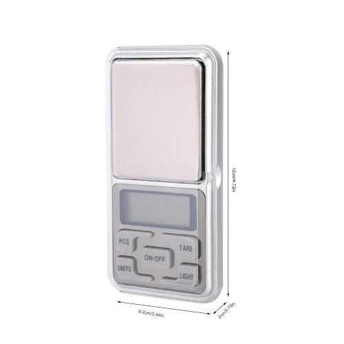 Miniatura 6 de Báscula digital de joyería, mini báscula electrónica de joyería en quilates, equilibrio de laboratorio, oro y plata, piedra de diamante, herramienta