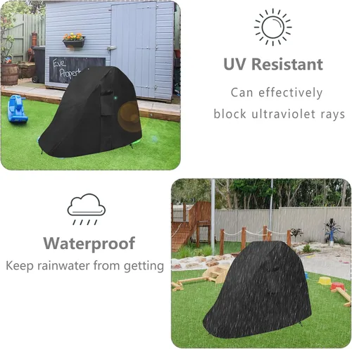 Miniatura 4 de Funda deslizante para niños pequeños, apta para esconderse y buscar escalador, impermeable, a prueba de polvo, anti-UV, para exteriores, solo funda