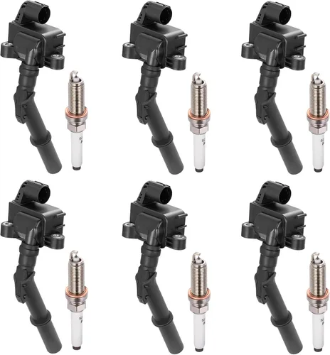 Miniatura 24 de BDFHYK Paquete de bobinas de encendido UF535 y bujías de iridio 95983 compatibles con Mercedes-Benz C230 C280 CLK350 E350 ML350 SLK280 Dodge