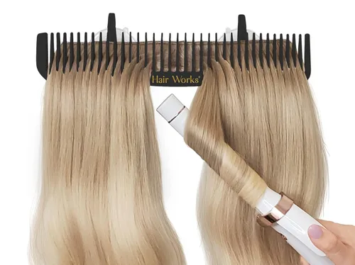 Hair Works Soporte para extensiones de cabello Ultra: diseñado profesionalmente para sostener tramas extra anchas, incluyendo halos, atadas a mano,