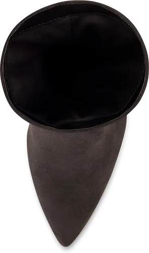 Miniatura 5 de CUSHIONAIRE Botas Porsha de tacón fruncido para mujer con espuma viscoelástica, anchos disponibles, Negro