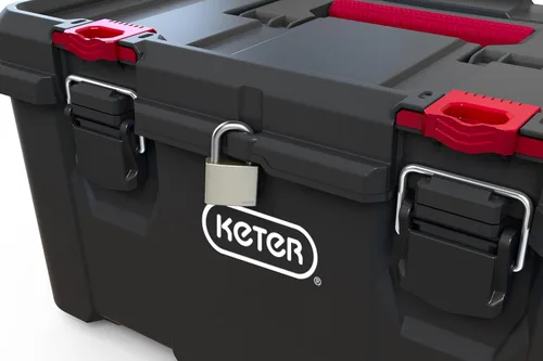 Miniatura 6 de Keter Stack n' Roll - Caja de herramientas modular para bricolaje, apilable, ligera, duradera, resistente al agua, color negro