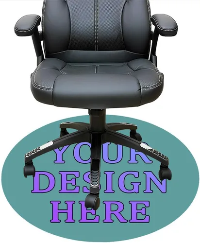 Miniatura 89 de Tapete redondo personalizado para silla de escritorio de oficina, diseño de tu propio logotipo de foto, texto, alfombrillas circulares