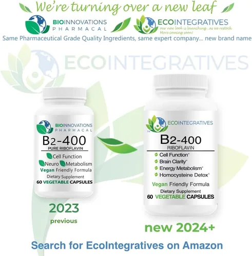 Miniatura 8 de B2-400 Riboflavina pura - Salud del sistema nervioso, desintoxicación de homocisteína, cardiovascular, ayuda a aumentar la energía, la claridad