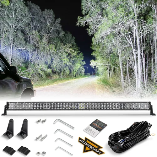 Miniatura 10 de Auxbeam Barra de luz LED de 22 pulgadas de 120 W, 12000 lúmenes, impermeable, luz de trabajo todoterreno, luces de conducción, lente 5D, luz