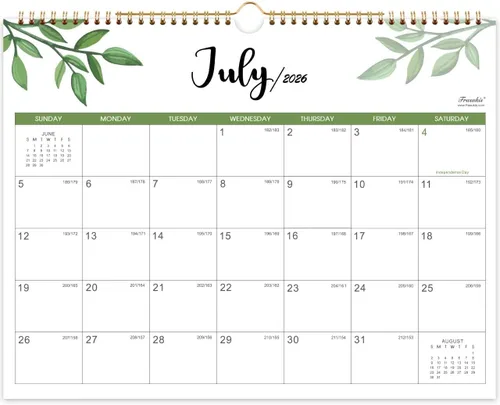 Miniatura 6 de Calendario 2027 – Calendario de pared 2027 con bolsillo, enero de 2027 a diciembre de 2027, calendarios mensuales de 12 x 12 pulgadas para el hogar
