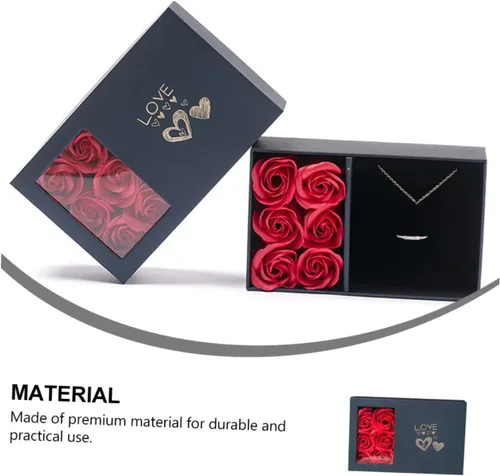 Miniatura 6 de TENDYCOCO 1 Unidades Caja de Embalaje Joyero Joyería de Mano Bolsas Florales Chritmas The Christmas Sto Jewelry Gift Bag Jewelry Holder Flower