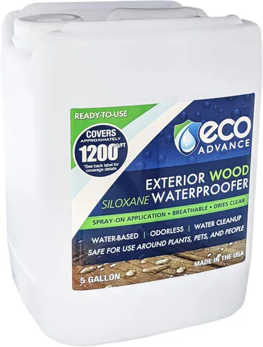 Eco Advance Impermeabilizante de Madera Exterior con Siloxano Sin Olor de Aplicación en Aerosol Repelente al Agua, Seguro para Usar Alrededor de