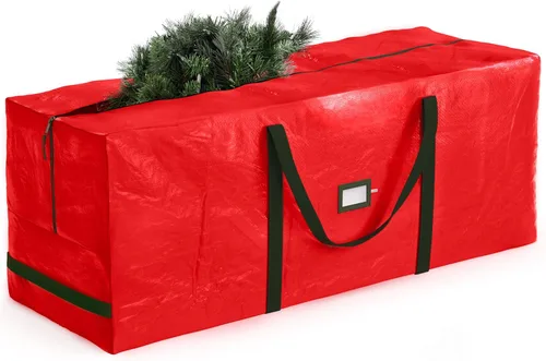 Miniatura 14 de Bolsa de almacenamiento para árbol de Navidad Zober - Se adapta a árboles artificiales de 7.5 pies - Bolsa de árbol de Navidad de plástico