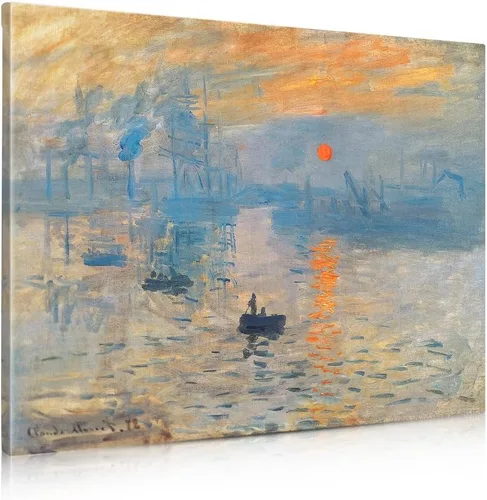 Miniatura 40 de IPIC - Reproducción artística de los lirios de agua de Claude Monet 1906, impresiones giclée coinciden con el marco dorado clásico, arte de pared
