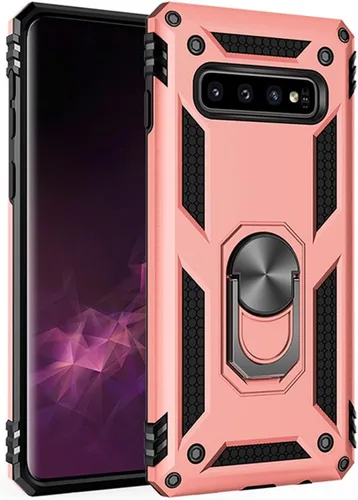 Miniatura 9 de Funda de grado militar para Samsung Galaxy S10 Plus 360 con anillo giratorio de metal con soporte de soporte magnético integrado para montaje