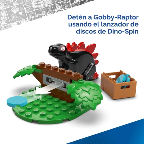 Miniatura 4 de LEGO Marvel Spidey y Sus Amigos Asombrosos, Spidey y la Batalla del Raptor de Gobby en la Casa del Árbol HQ - Juguete de Construcción de Dinosaurios