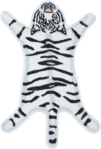 Miniatura 15 de Alfombra con estampado de leopardo, piel de vaca sintética, alfombra artificial, piel de vaca de imitación, leopardo, tigre, cebra, tapete de piel