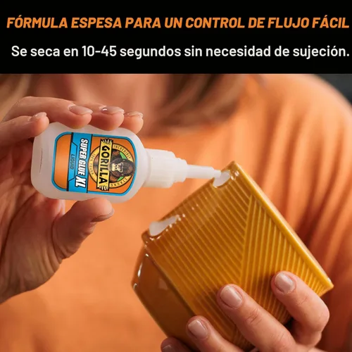 Miniatura 4 de Gorilla Super Glue XL, pegamento transparente, 25 gramos (paquete de 2) - Todo propósito y configuración rápida para proyectos y reparaciones