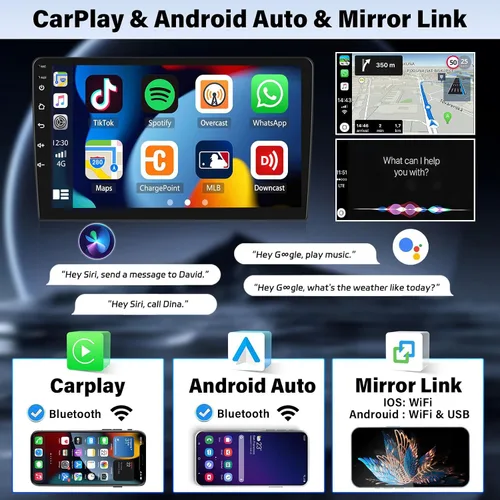 Miniatura 3 de 4G+64G para Subaru Impreza 2003-2006 Android 13 Radio estéreo inalámbrica CarPlay Android Auto navegación GPS 9 pulgadas 1280 * 720P pantalla táctil