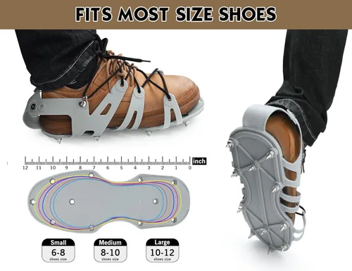 Miniatura 2 de ROLLINGDOG Zapatos de epoxi con pinchos para pisos, zapatos epoxi con picos cortos de 1 pulgada, perfectos para pisos epoxi, superposiciones