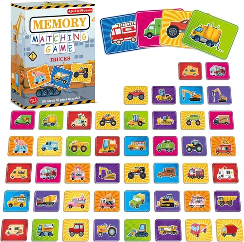 Miniatura 8 de gisgfim 50 pares de banderas de juego de memoria de Estados Unidos de concentración tarjeta de memoria educativas, juegos de geografía, juego