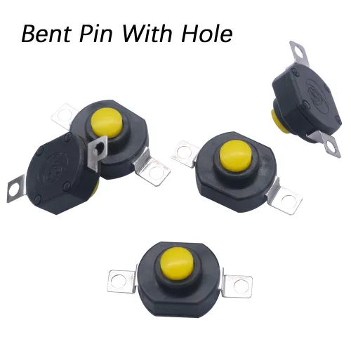 Miniatura 2 de mxuteuk 30 interruptores de botón micro autobloqueante redondo DC 12V 0.5A 2pin pestillo mini interruptores de encendido/apagado