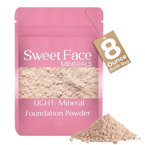 Miniatura 18 de Sweet Face Minerals - Recambio de polvo de base (BEIGE) (bolsa de 0.42 oz) por Sweet Face Minerals, polvo de maquillaje ligero y mineral suelto