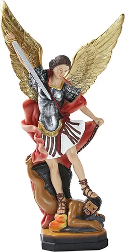 QIANLING Estatua de San Miguel Arcángel de 8.7 pulgadas, Estatuas de Arcángel Miguel, Estatua de San Miguel Arcángel, Estatua de Miguel Arcángel Oro
