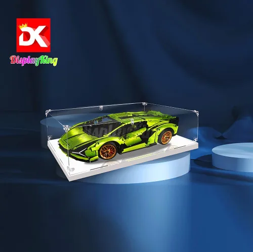 Miniatura 3 de Vitrina acrílica con tornillo para Lego Lamborghini Sián FKP 37 42115 - Tamaño grande (Lego Set no incluido) (sin fondo) Stock de EE. UU
