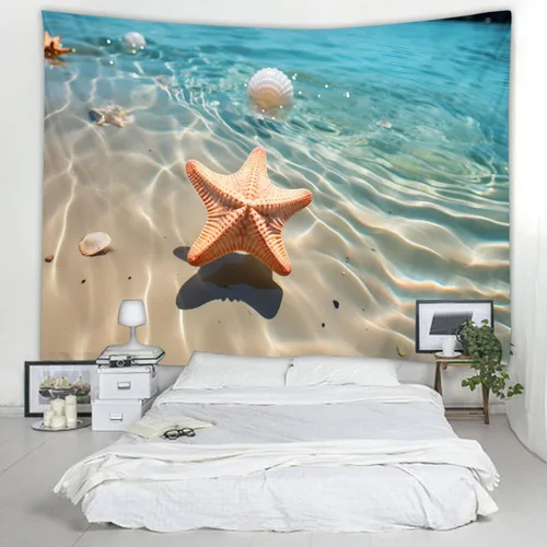 Miniatura 17 de WODEJIAFANG Tapiz estético de tela para pared, tapiz decorativo de girasol, fondo de oficina, divisor de habitación para dormitorio, jardín al aire