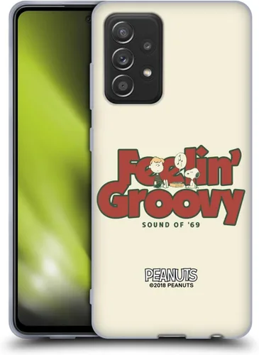 Miniatura 241 de Head Case Designs Funda de gel Woodstock 50th con licencia oficial de Peanuts Snoopy Guitar 1969 [protección de grado militar] compatible
