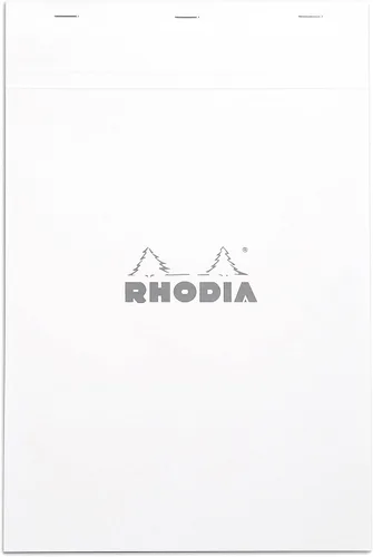 Miniatura 12 de Libreta Rhodia Head grapada para compras, No. 8 de 74 x 210 mm, rayada y de color negro