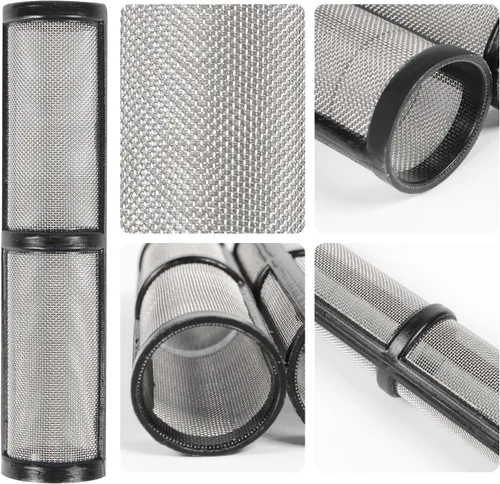 Miniatura 4 de Filtro pulverizador de pintura sin aire 246384 Filtro de colector de bomba 390 395 490 495 595 Pieza de repuesto 5 Pack 60 Pantalla de malla