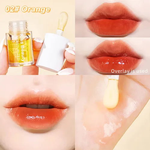 Miniatura 5 de 3 unidades de aceite labial hidratante hidratante para el cuidado de los labios, brillo labial hidratante, bálsamo labial tintado, aceite de brillo