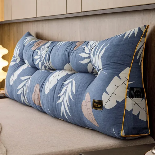 Miniatura 12 de Funda de almohada triangular grande para cabecero tamaño Queen, cojín para cabecero y respaldo, soporte de posicionamiento, almohada de descanso