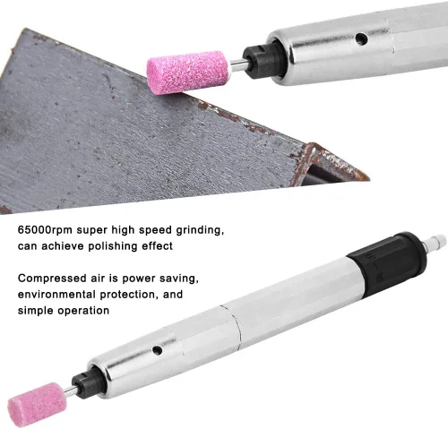 Miniatura 2 de Pluma de pulido permanente del aire, 65000Rpm portátil del molde del lápiz de la máquina de pulir mini herramienta de talla de pulido con el tubo