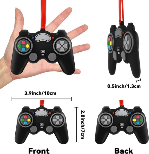 Miniatura 2 de 2025 Adornos de Navidad de videojuegos Adornos personalizados de controlador de videojuegos para amantes de los juegos, adorno de árbol de Navidad