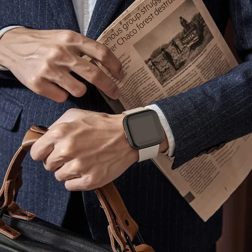 Miniatura 5 de Paquete de 6 correas para reloj inteligente Fitbit Versa 2, pulseras deportivas clásicas suaves de repuesto para mujeres y hombres