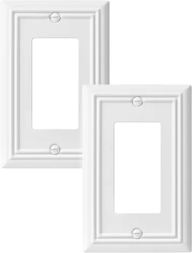 Miniatura 22 de DEWENWILS Paquete de 4 placas de pared de metal, cubierta de interruptor de palanca individual, resistente a la corrosión, níquel cepillado