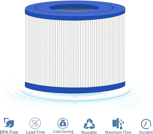 Miniatura 4 de Hrozny Filtro de spa tipo VI y cartucho de repuesto de filtro de bañera de hidromasaje para filtros inflables de bañera de hidromasaje (paquete de 4)