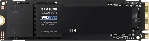 Samsung 990 EVO SSD 1TB, PCIe Gen 4x4, Gen 5x2 M.2 2280 NVMe - Unidad de estado sólido interna, Velocidades de hasta 5,000MB/s, Actualización de