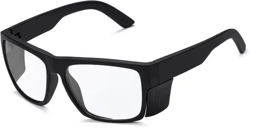 Miniatura 24 de Lentes de sol de seguridad para hombre, negro mate, lentes de sol de seguridad polarizados, cumplen con las normas ANSI Z87+, protección UV
