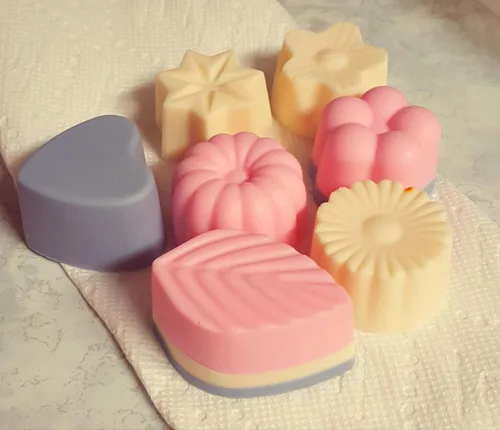 Miniatura 5 de 8-cavity Floral Leaf Silicone Cake Jabón Decoración Mold, Rosado, Rosado